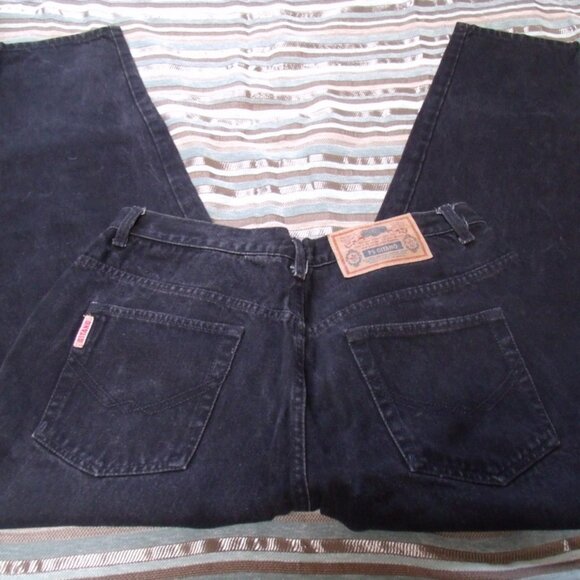GITANO 1980’s Retro Vintage High Waisted Mom Jeans Black Medium Wash Sz 18 S - Picture 3 of 5